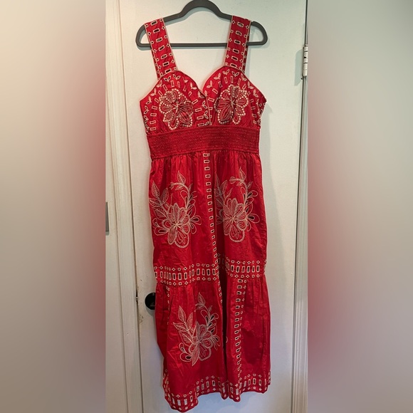 Rails Red Embroidered Maxi Dress - Picture 4 of 5